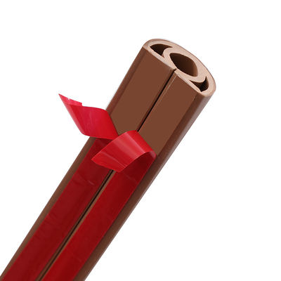 Durable Brown PVC Cable Protector Large Capacity Anti Step Cable Cover for Floor Office Concealment Cable