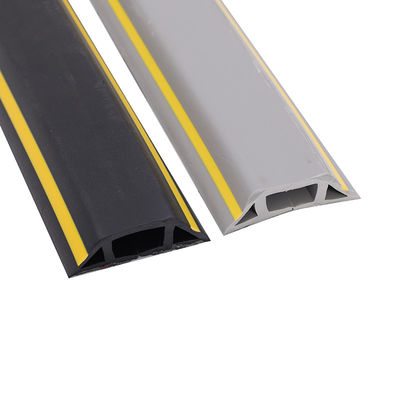 The Ground Is Thickened with Anti-collision PVC Wire Raceway Grey Yellow Black Trapezoidal Cable Trough